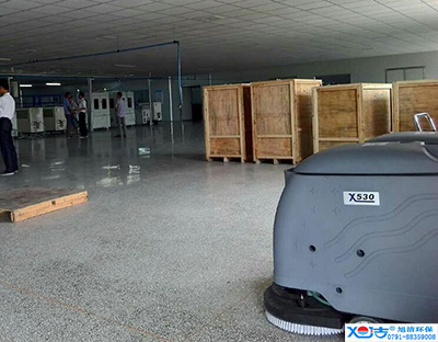 旭潔洗地機在手，車間廠房地面清潔我有