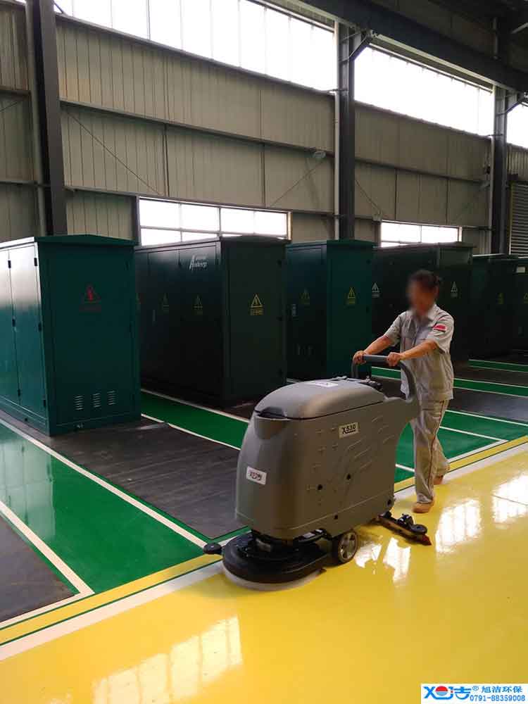 旭潔手推式多功能全自動洗地機，工廠生產(chǎn)倉庫工業(yè)洗地機2